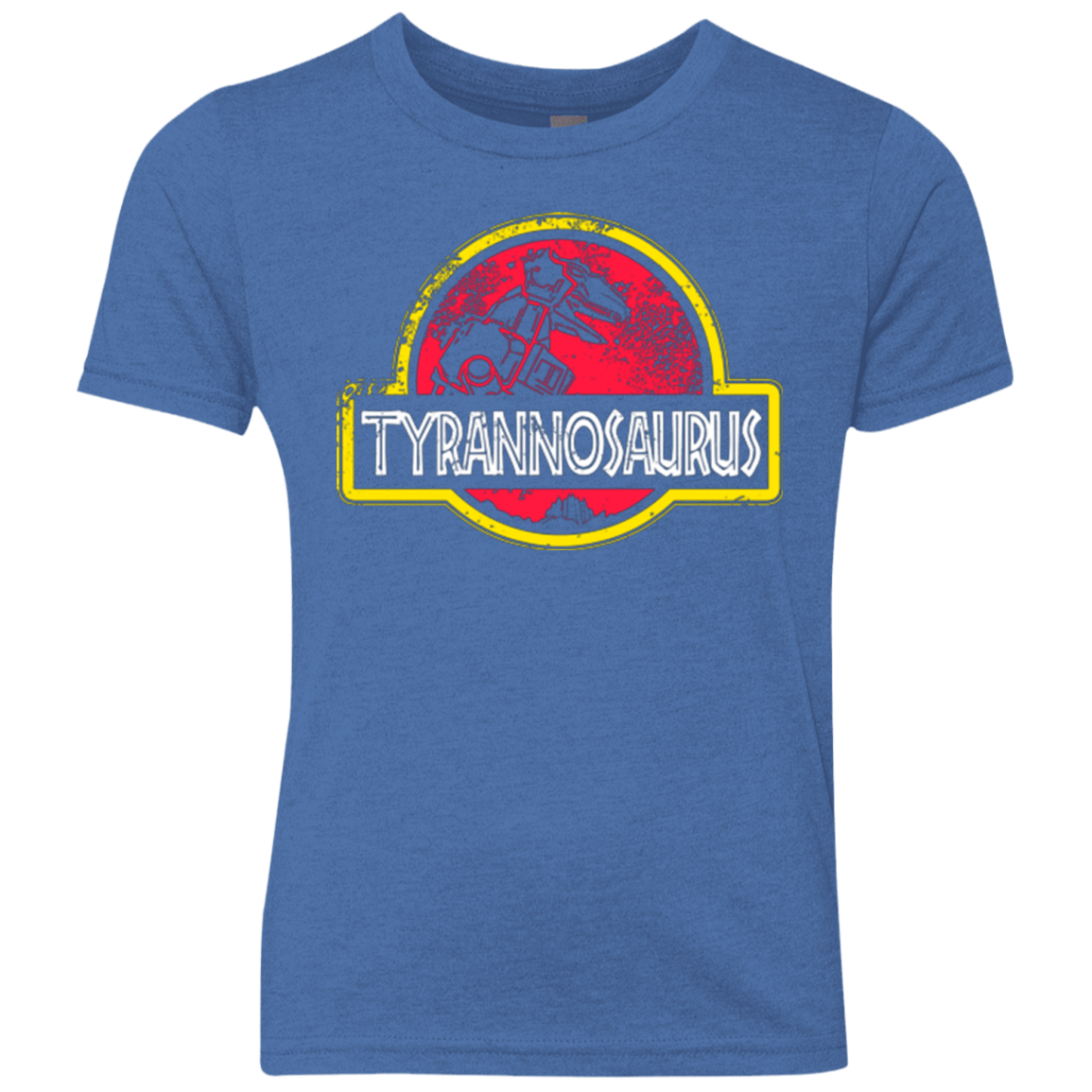T-Shirts Vintage Royal / YXS Jurassic Power Red Youth Triblend T-Shirt