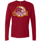 T-Shirts Cardinal / Small Jurassic Power White Men's Premium Long Sleeve