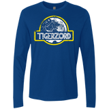 T-Shirts Royal / Small Jurassic Power White Men's Premium Long Sleeve