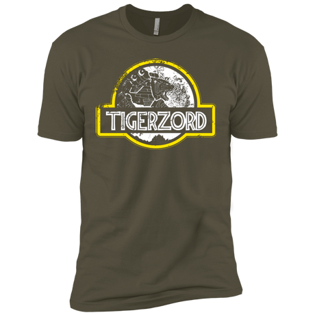 T-Shirts Military Green / X-Small Jurassic Power White Men's Premium T-Shirt