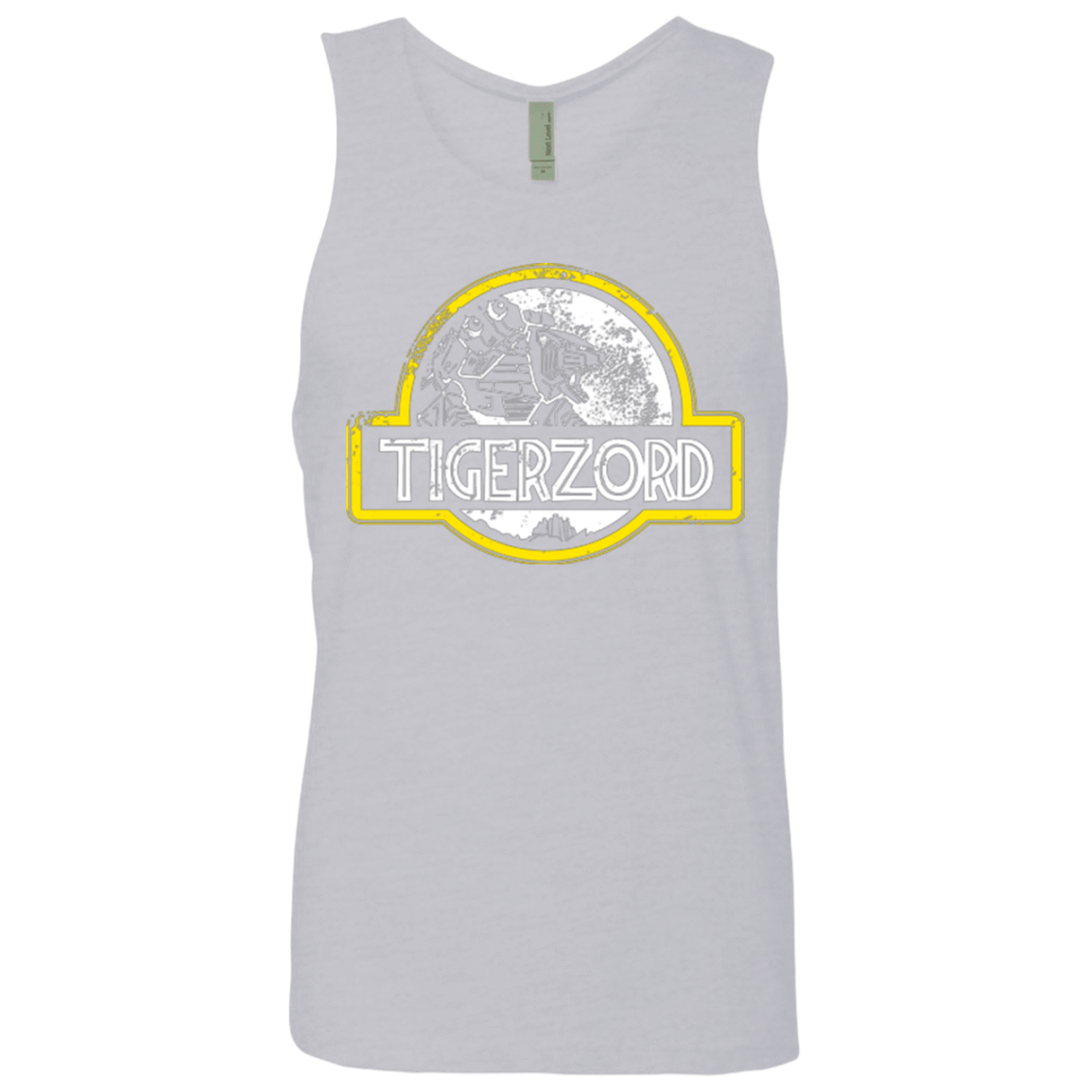 T-Shirts Heather Grey / Small Jurassic Power White Men's Premium Tank Top