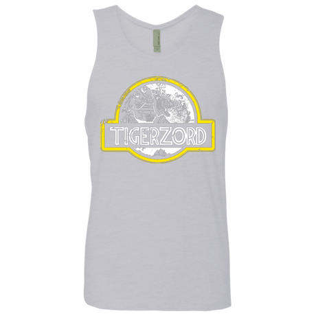T-Shirts Heather Grey / Small Jurassic Power White Men's Premium Tank Top