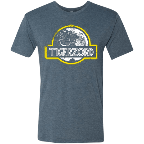 T-Shirts Indigo / Small Jurassic Power White Men's Triblend T-Shirt