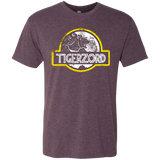 T-Shirts Vintage Purple / Small Jurassic Power White Men's Triblend T-Shirt