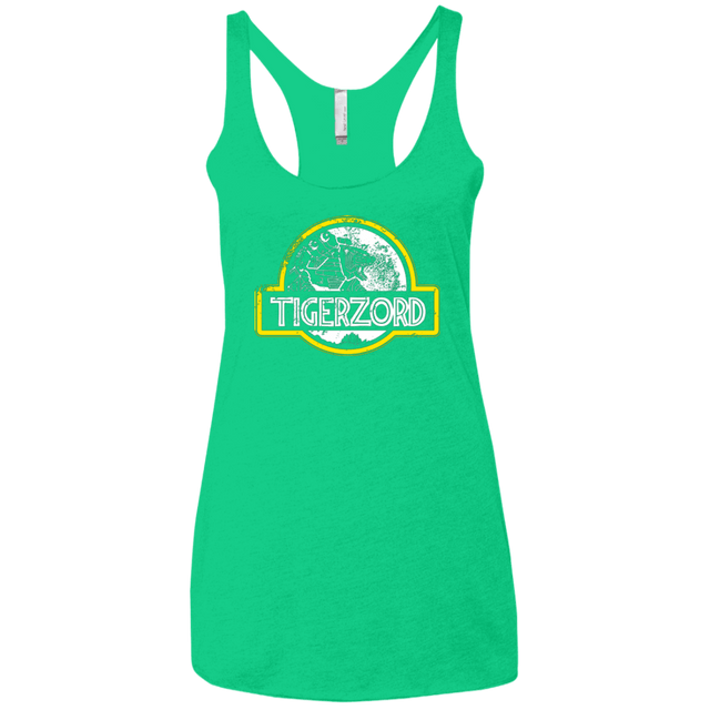 T-Shirts Envy / X-Small Jurassic Power White Women's Triblend Racerback Tank