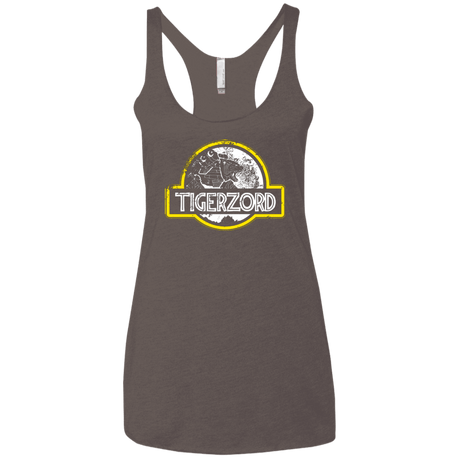 T-Shirts Macchiato / X-Small Jurassic Power White Women's Triblend Racerback Tank