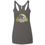T-Shirts Premium Heather / X-Small Jurassic Power White Women's Triblend Racerback Tank