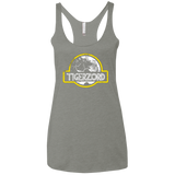 T-Shirts Venetian Grey / X-Small Jurassic Power White Women's Triblend Racerback Tank