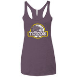 T-Shirts Vintage Purple / X-Small Jurassic Power White Women's Triblend Racerback Tank