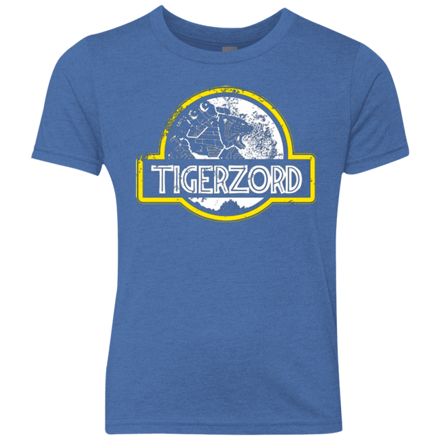 T-Shirts Vintage Royal / YXS Jurassic Power White Youth Triblend T-Shirt