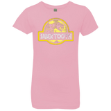 T-Shirts Light Pink / YXS Jurassic Power Yellow Girls Premium T-Shirt