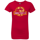 T-Shirts Red / YXS Jurassic Power Yellow Girls Premium T-Shirt
