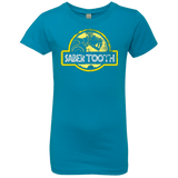 T-Shirts Turquoise / YXS Jurassic Power Yellow Girls Premium T-Shirt