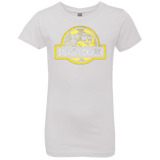 T-Shirts White / YXS Jurassic Power Yellow Girls Premium T-Shirt
