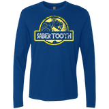 T-Shirts Royal / Small Jurassic Power Yellow Men's Premium Long Sleeve