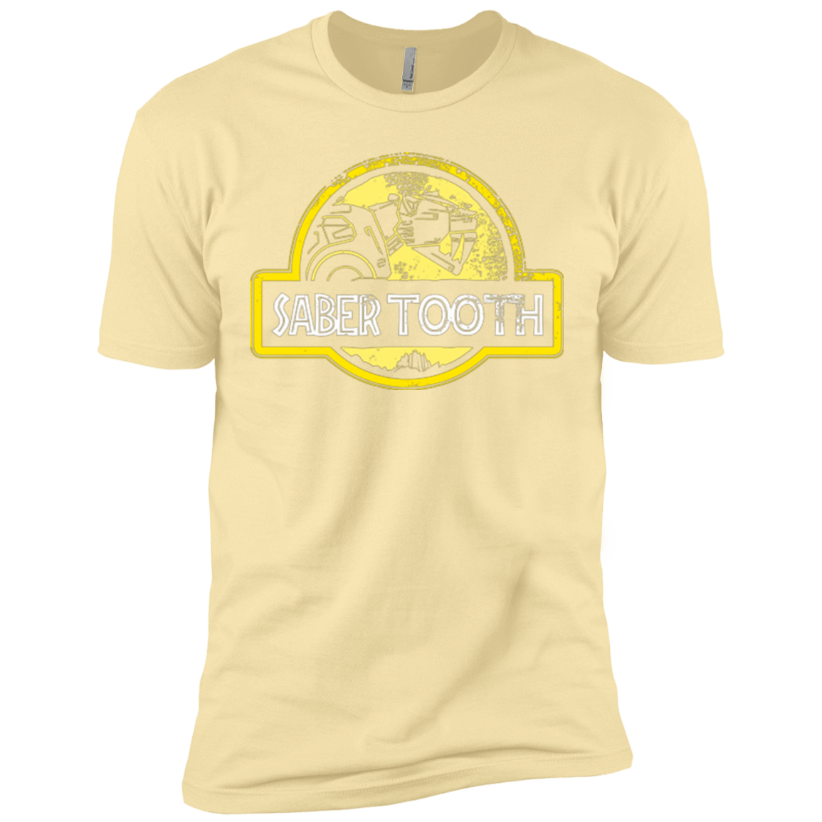 T-Shirts Banana Cream / X-Small Jurassic Power Yellow Men's Premium T-Shirt