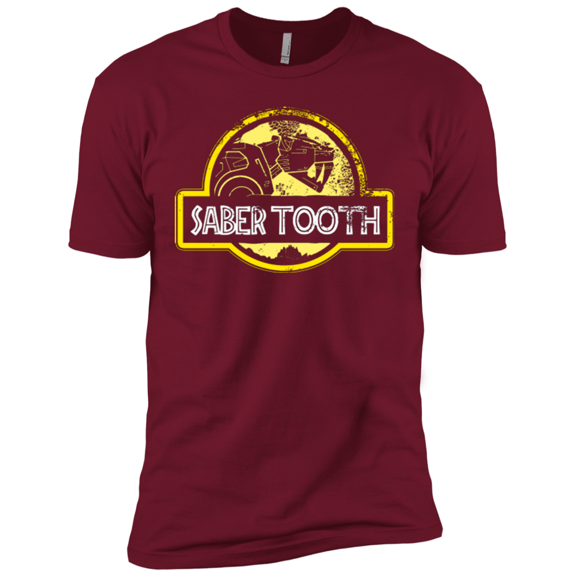 T-Shirts Cardinal / X-Small Jurassic Power Yellow Men's Premium T-Shirt