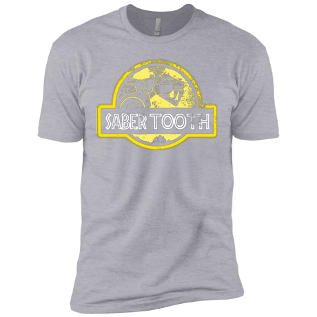 T-Shirts Heather Grey / X-Small Jurassic Power Yellow Men's Premium T-Shirt