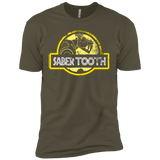 T-Shirts Military Green / X-Small Jurassic Power Yellow Men's Premium T-Shirt
