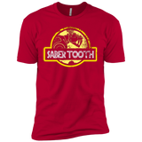 T-Shirts Red / X-Small Jurassic Power Yellow Men's Premium T-Shirt