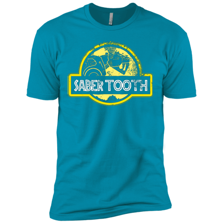 T-Shirts Turquoise / X-Small Jurassic Power Yellow Men's Premium T-Shirt