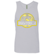 T-Shirts Heather Grey / Small Jurassic Power Yellow Men's Premium Tank Top
