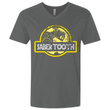 T-Shirts Heavy Metal / X-Small Jurassic Power Yellow Men's Premium V-Neck