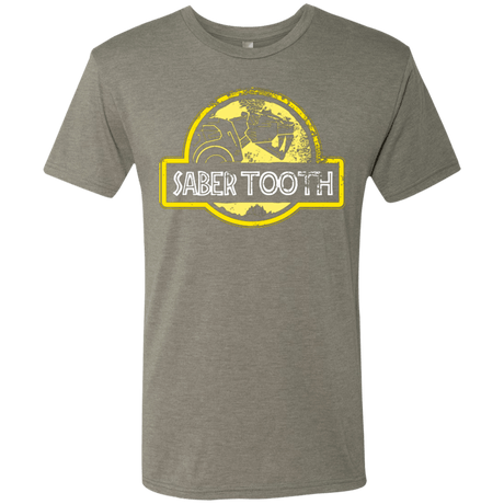 T-Shirts Venetian Grey / Small Jurassic Power Yellow Men's Triblend T-Shirt
