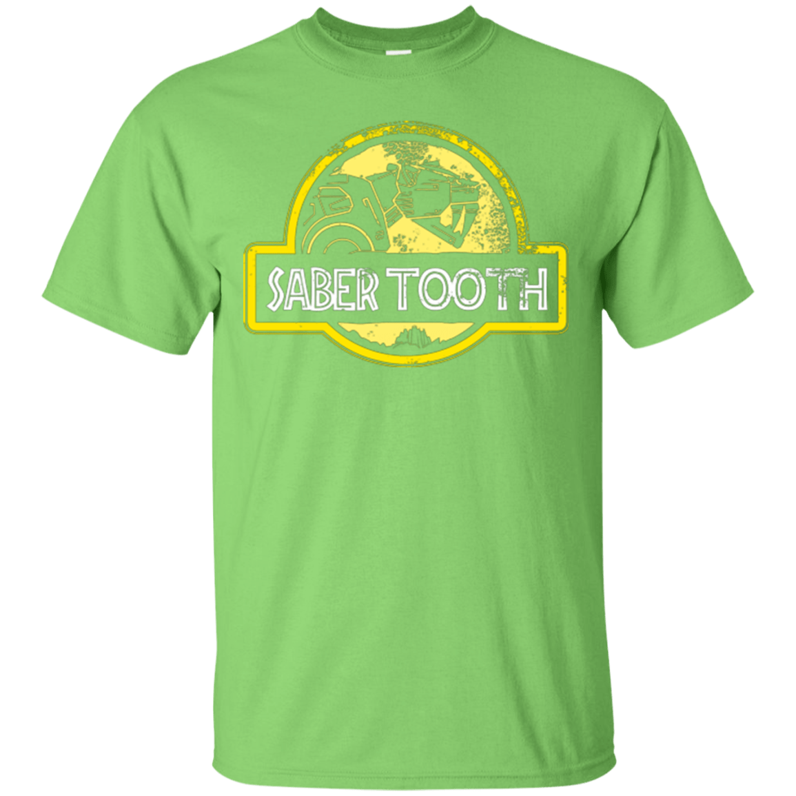 T-Shirts Lime / Small Jurassic Power Yellow T-Shirt