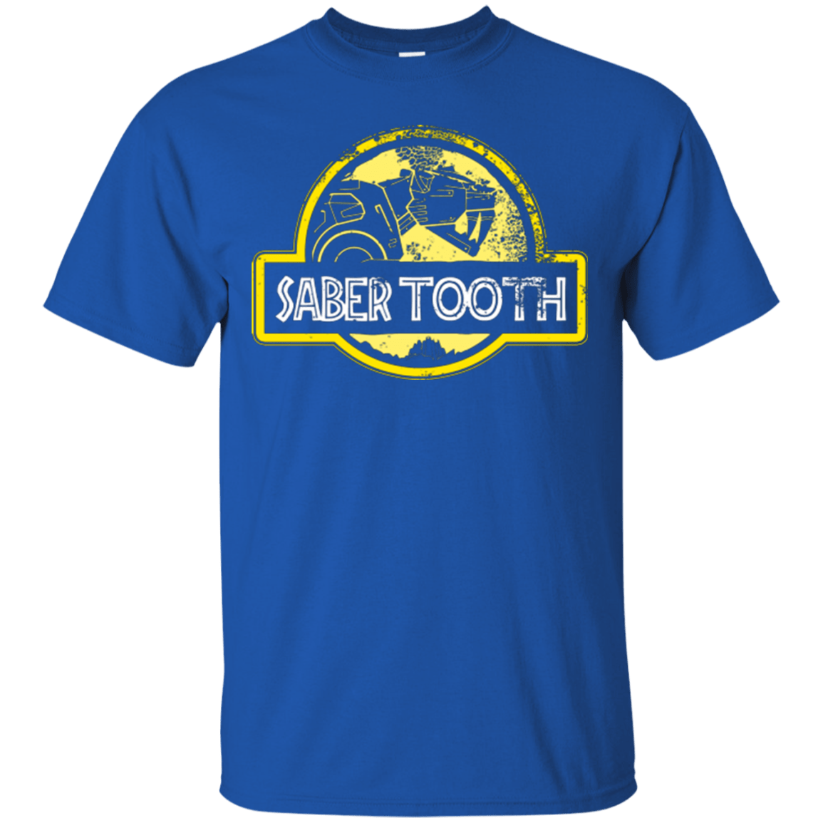 T-Shirts Royal / Small Jurassic Power Yellow T-Shirt