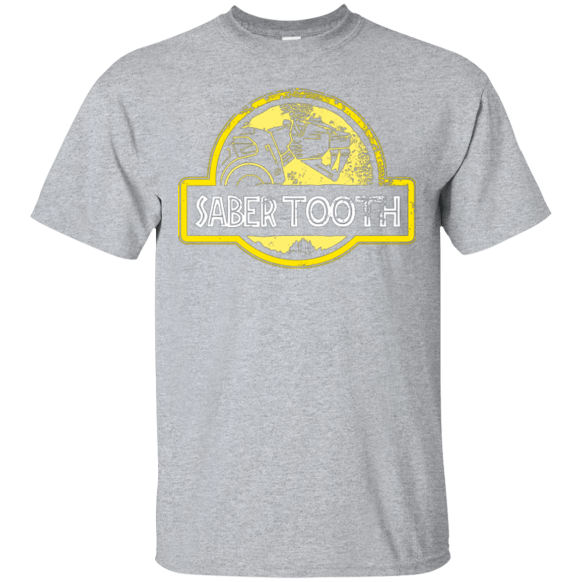 T-Shirts Sport Grey / Small Jurassic Power Yellow T-Shirt