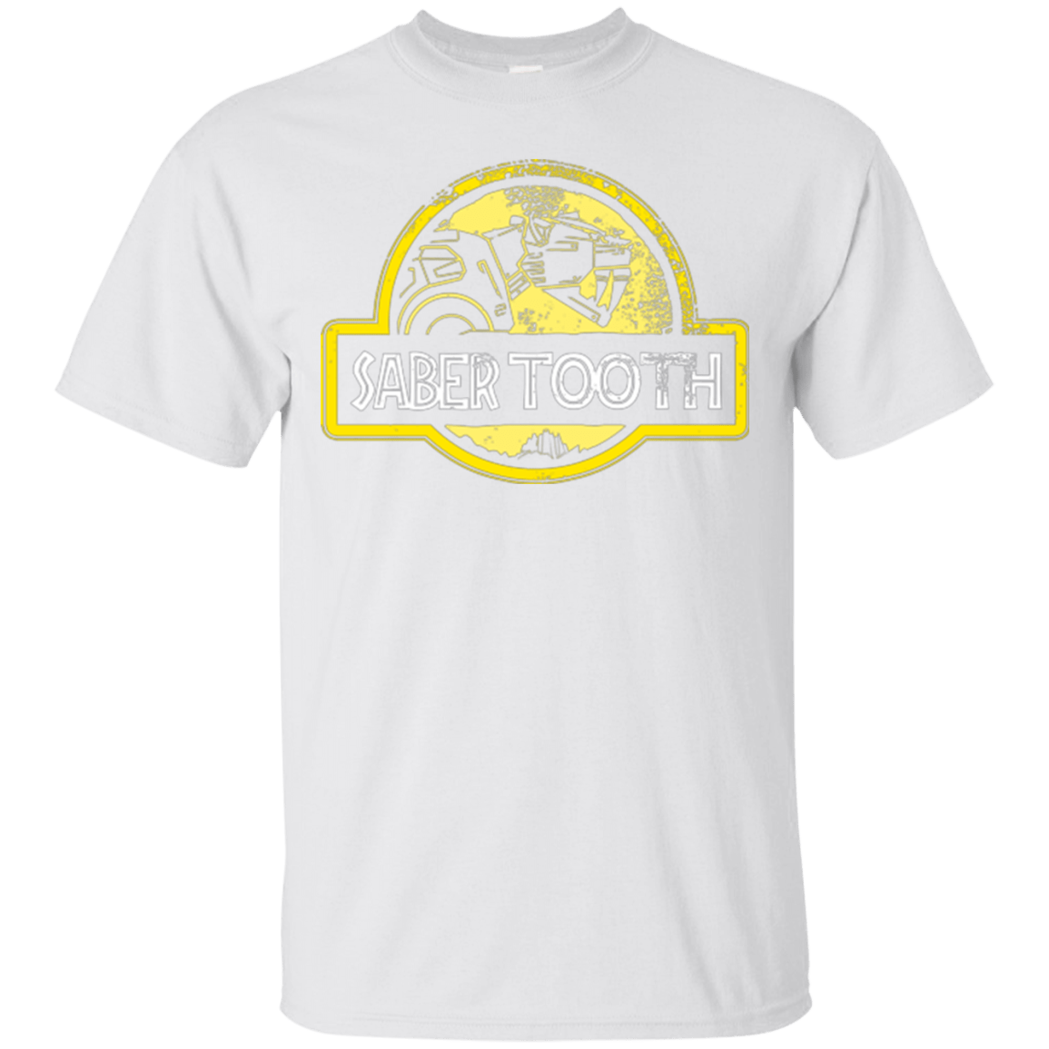 T-Shirts White / Small Jurassic Power Yellow T-Shirt