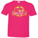 T-Shirts Hot Pink / 2T Jurassic Power Yellow Toddler Premium T-Shirt