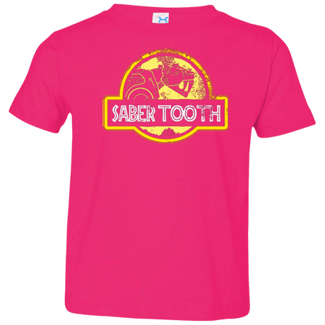 T-Shirts Hot Pink / 2T Jurassic Power Yellow Toddler Premium T-Shirt
