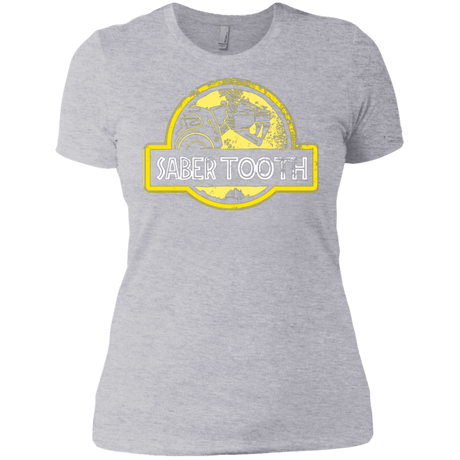 T-Shirts Heather Grey / X-Small Jurassic Power Yellow Women's Premium T-Shirt