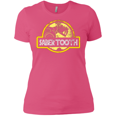 T-Shirts Hot Pink / X-Small Jurassic Power Yellow Women's Premium T-Shirt