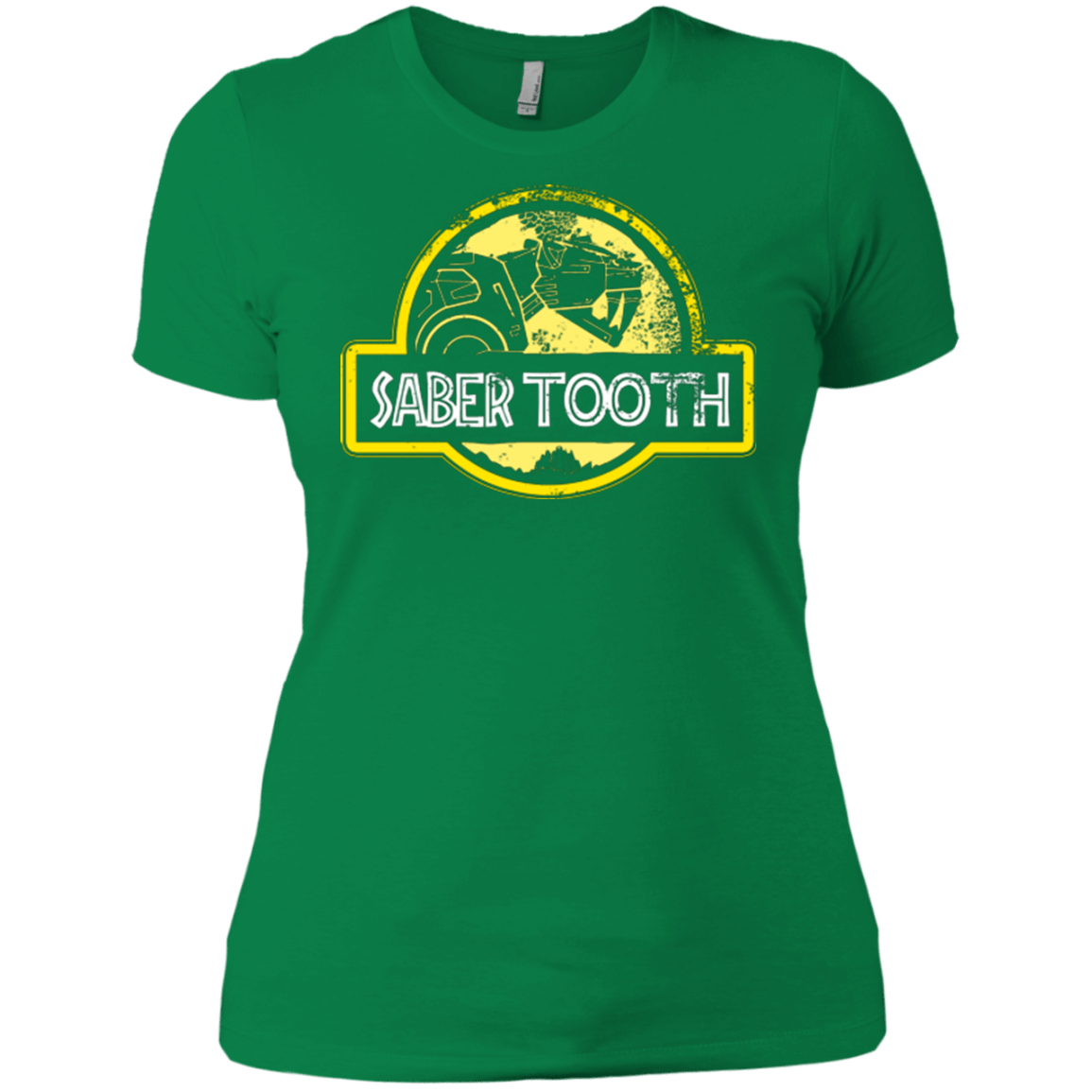 T-Shirts Kelly Green / X-Small Jurassic Power Yellow Women's Premium T-Shirt