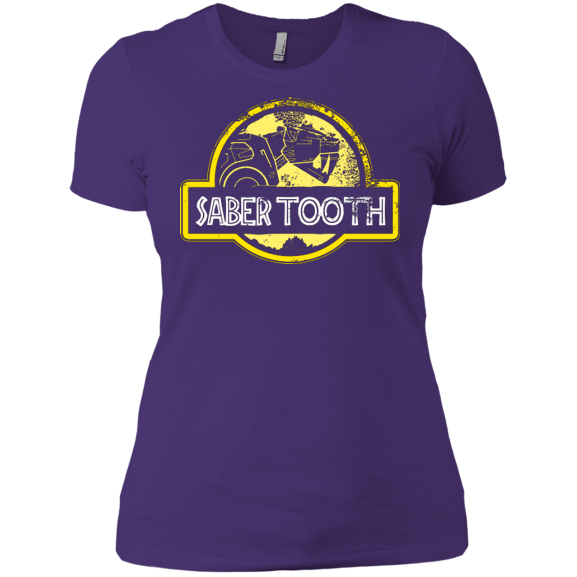 T-Shirts Purple / X-Small Jurassic Power Yellow Women's Premium T-Shirt