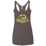 T-Shirts Macchiato / X-Small Jurassic Power Yellow Women's Triblend Racerback Tank