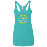 T-Shirts Tahiti Blue / X-Small Jurassic Power Yellow Women's Triblend Racerback Tank
