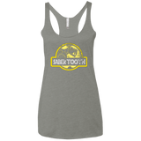 T-Shirts Venetian Grey / X-Small Jurassic Power Yellow Women's Triblend Racerback Tank
