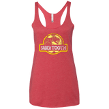T-Shirts Vintage Red / X-Small Jurassic Power Yellow Women's Triblend Racerback Tank