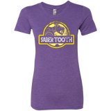 T-Shirts Purple Rush / Small Jurassic Power Yellow Women's Triblend T-Shirt