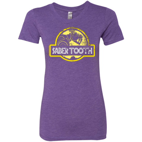 T-Shirts Purple Rush / Small Jurassic Power Yellow Women's Triblend T-Shirt