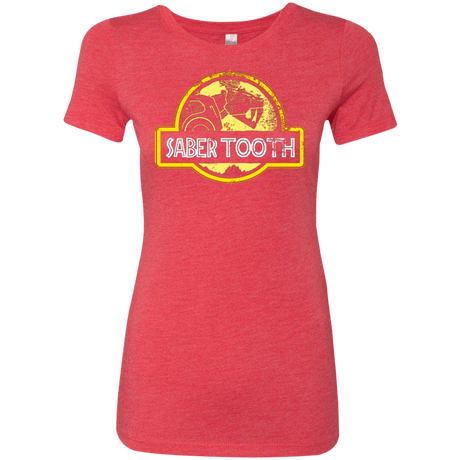 T-Shirts Vintage Red / Small Jurassic Power Yellow Women's Triblend T-Shirt
