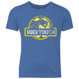 T-Shirts Vintage Royal / YXS Jurassic Power Yellow Youth Triblend T-Shirt