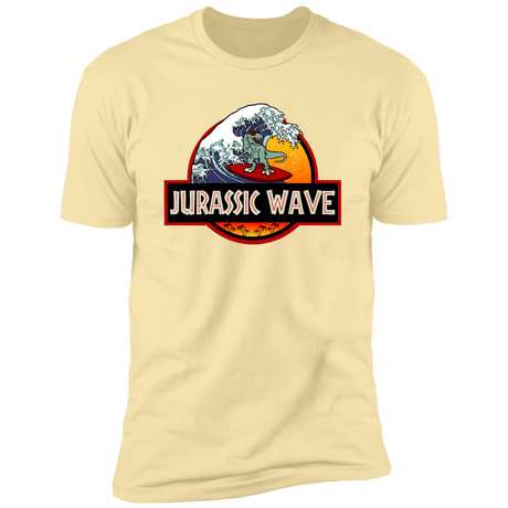 T-Shirts Banana Cream / S Jurassic Wave Men's Premium T-Shirt