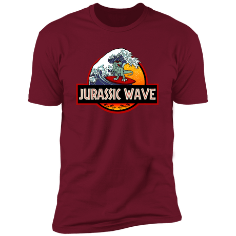T-Shirts Cardinal / S Jurassic Wave Men's Premium T-Shirt