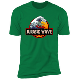 T-Shirts Kelly Green / S Jurassic Wave Men's Premium T-Shirt