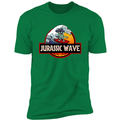T-Shirts Kelly Green / S Jurassic Wave Men's Premium T-Shirt